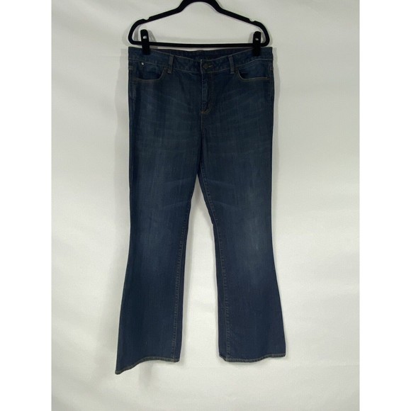 Talbots Signature Boot 14/32 Dark Denim Wash Bootcut - Picture 2 of 11